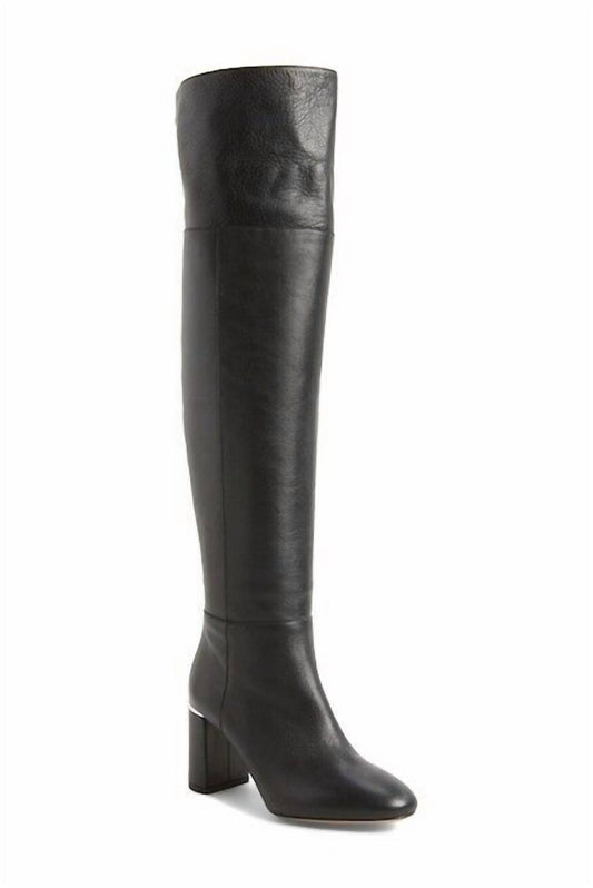 Lewit - Women Renata Block Heel Leather Over The Knee Boots