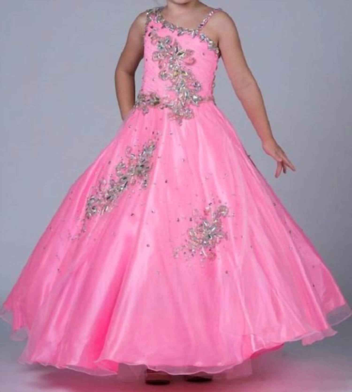 Little Rosie - Girl's Long Pageant Dress