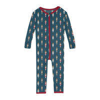 Kickee - Kids' Print Convertible Sleeper with Zipper