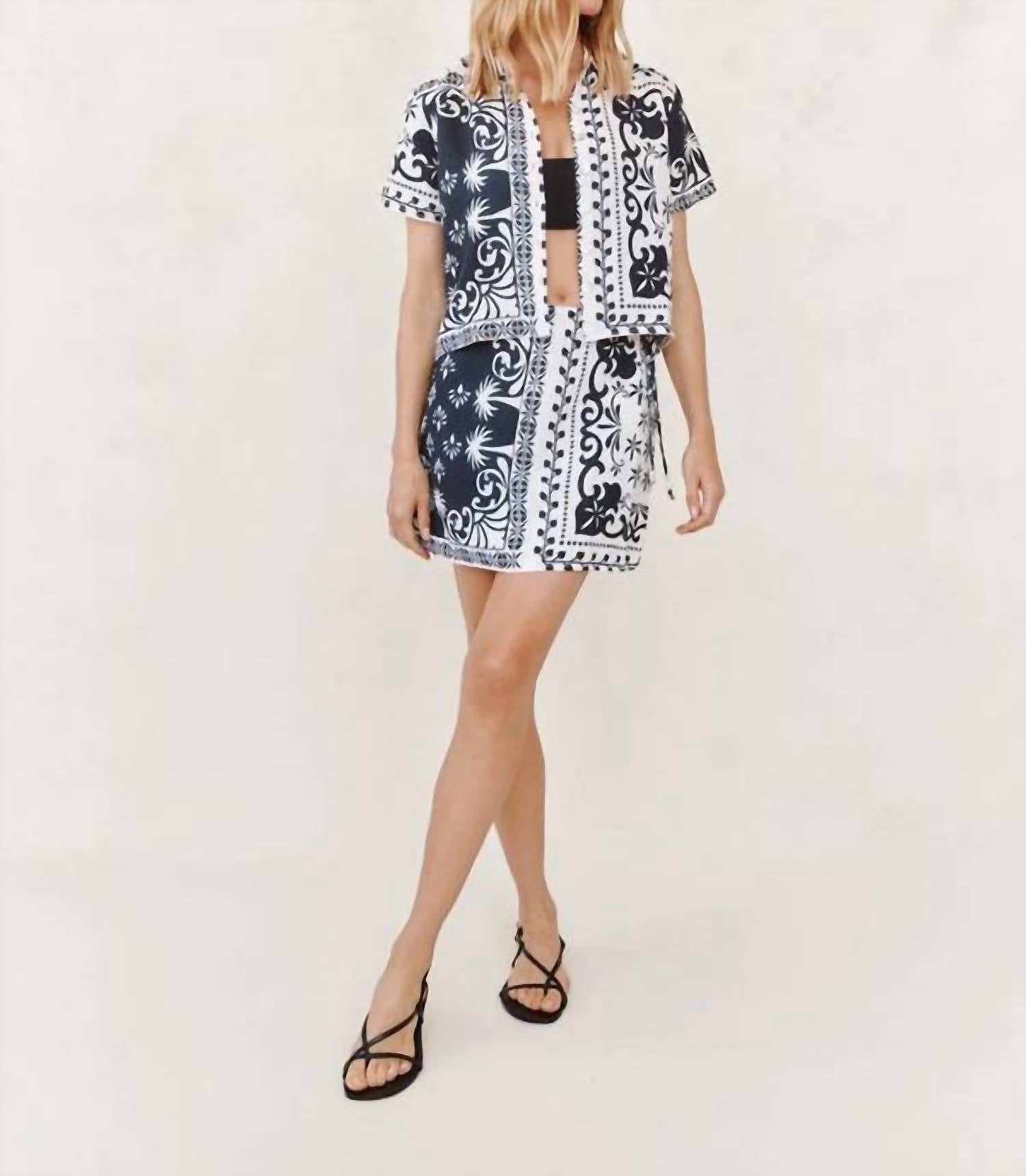 Bella Dahl - Wrap Mini Skirt With Sash