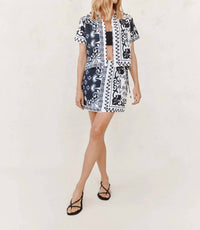 Bella Dahl - Wrap Mini Skirt With Sash