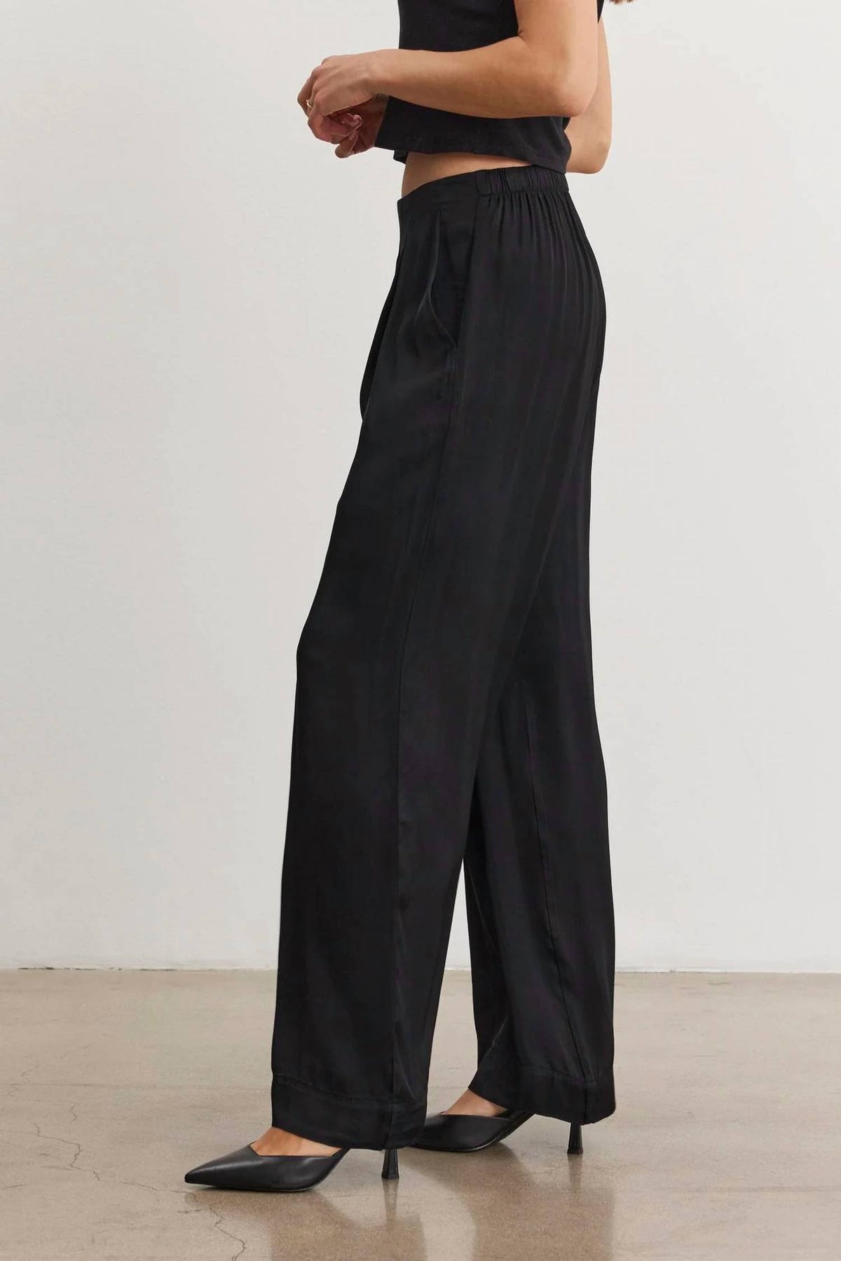 Velvet By Graham & Spencer - Rhetta Satin Pant - Plus
