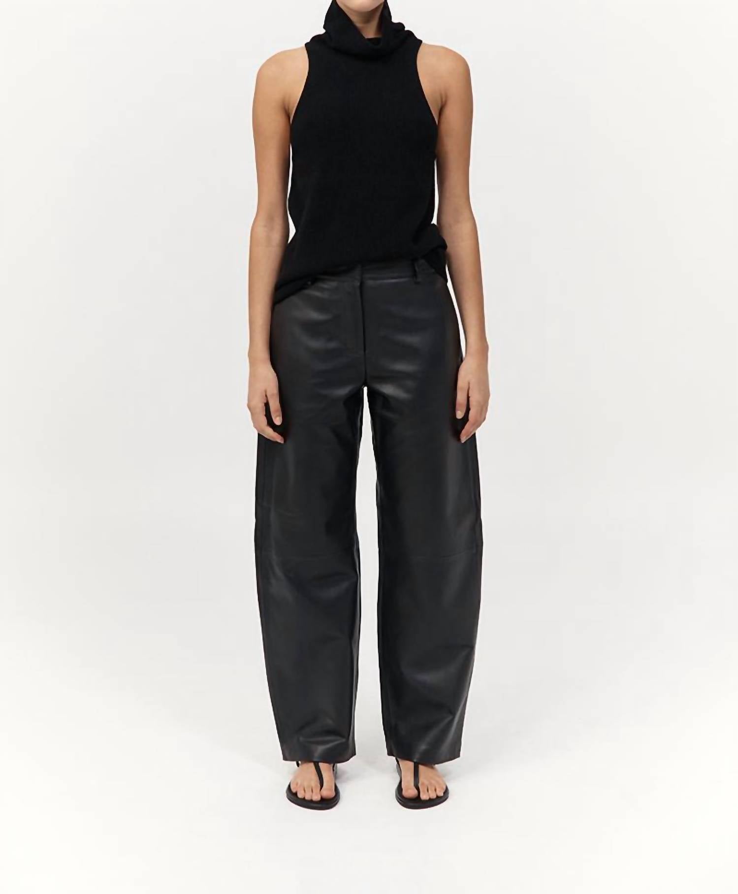 St. Agni Cashmere Blend Top in black - women's tank top - view 5