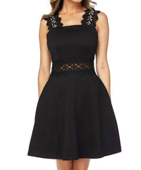 Tori Richard - Flirty Short Lace Sleeves Dress