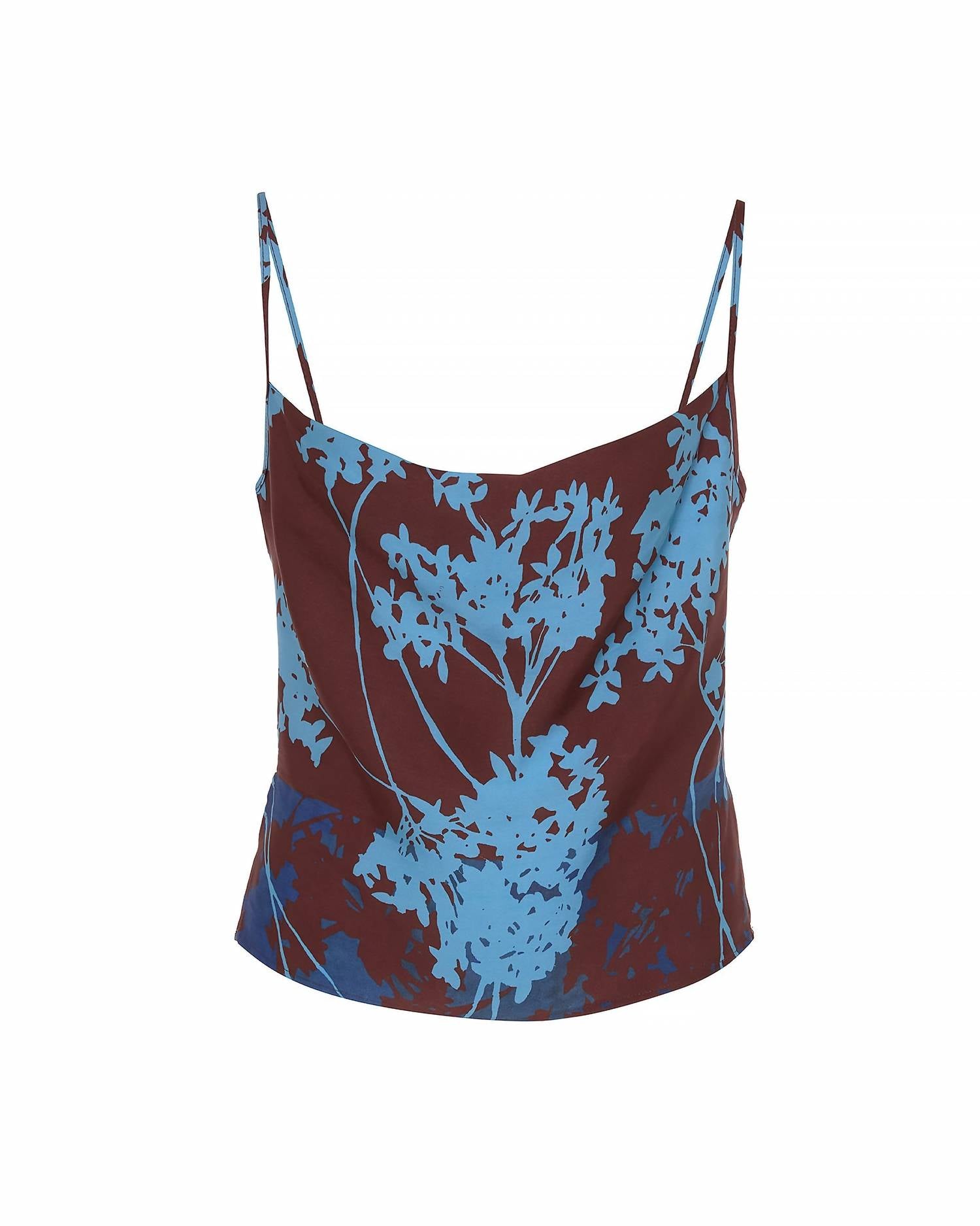 Theo The Label - Women's Hydra Printed Cowl Neck Camisole Top