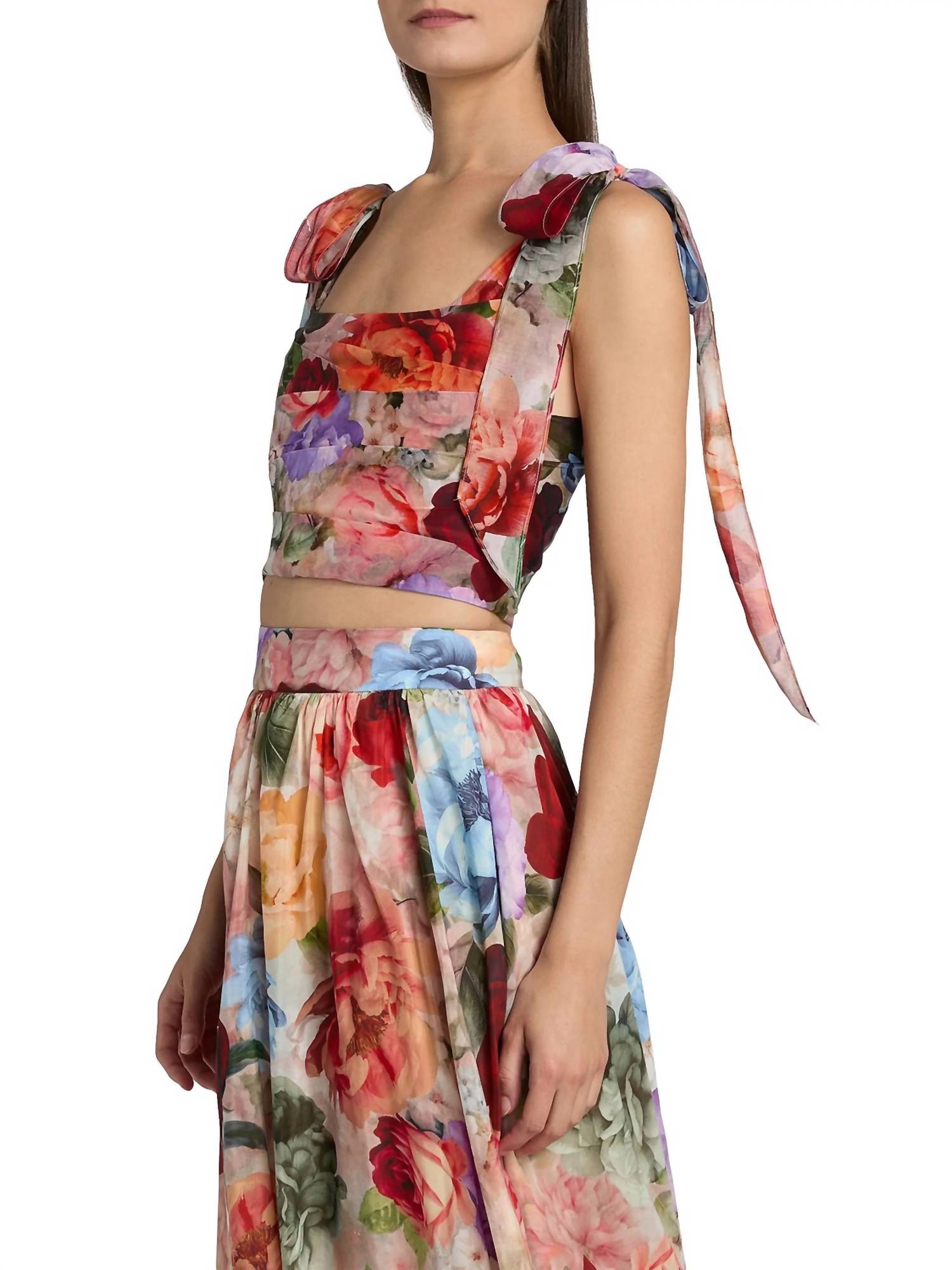 Alice + Olivia - Haven Cropped Bustier Top With Tie Straps