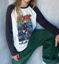 Rowdy Sprout - Acdc Raglan Tee