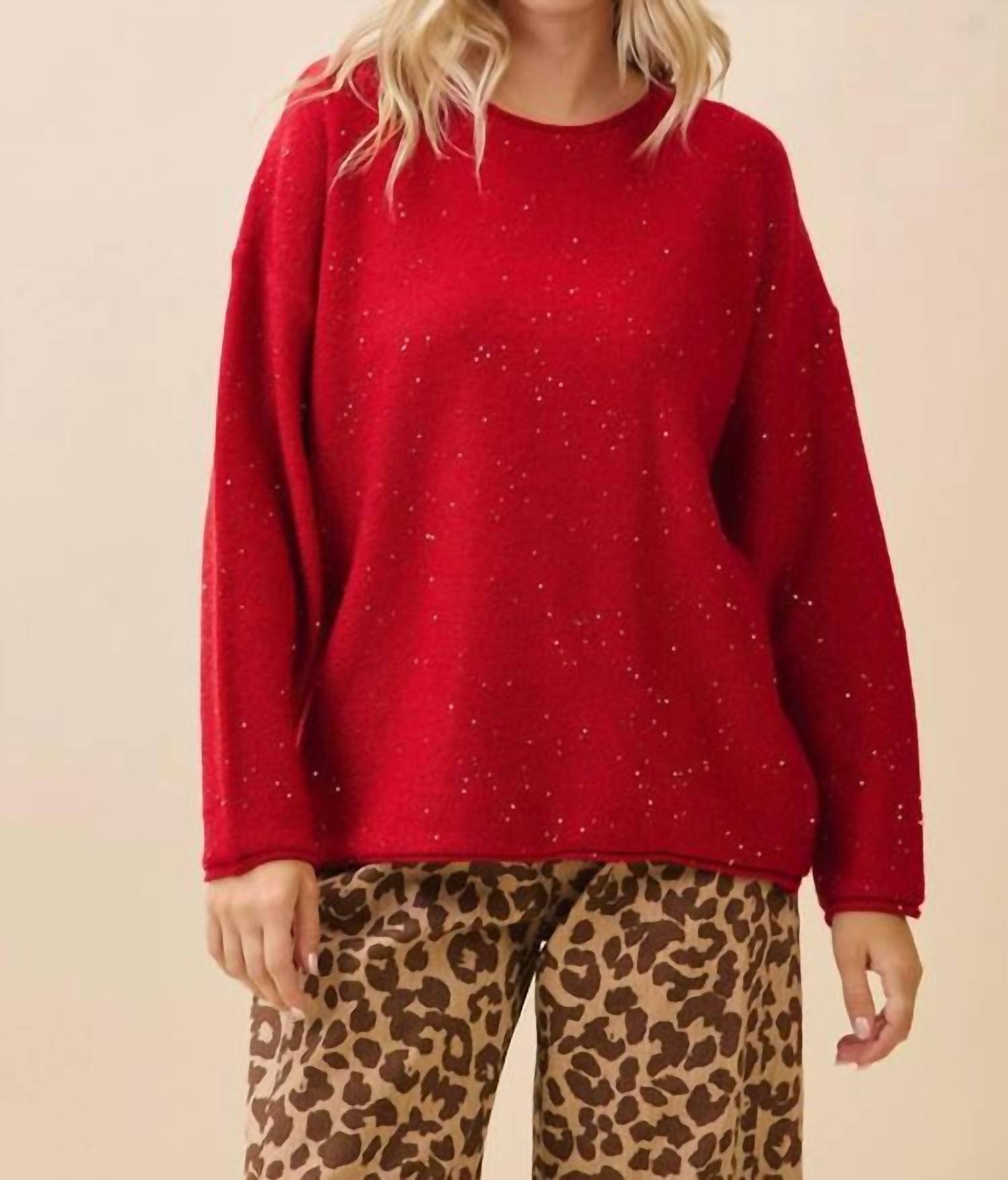 Geegee X Lovelo - Ruby Glow Sweater