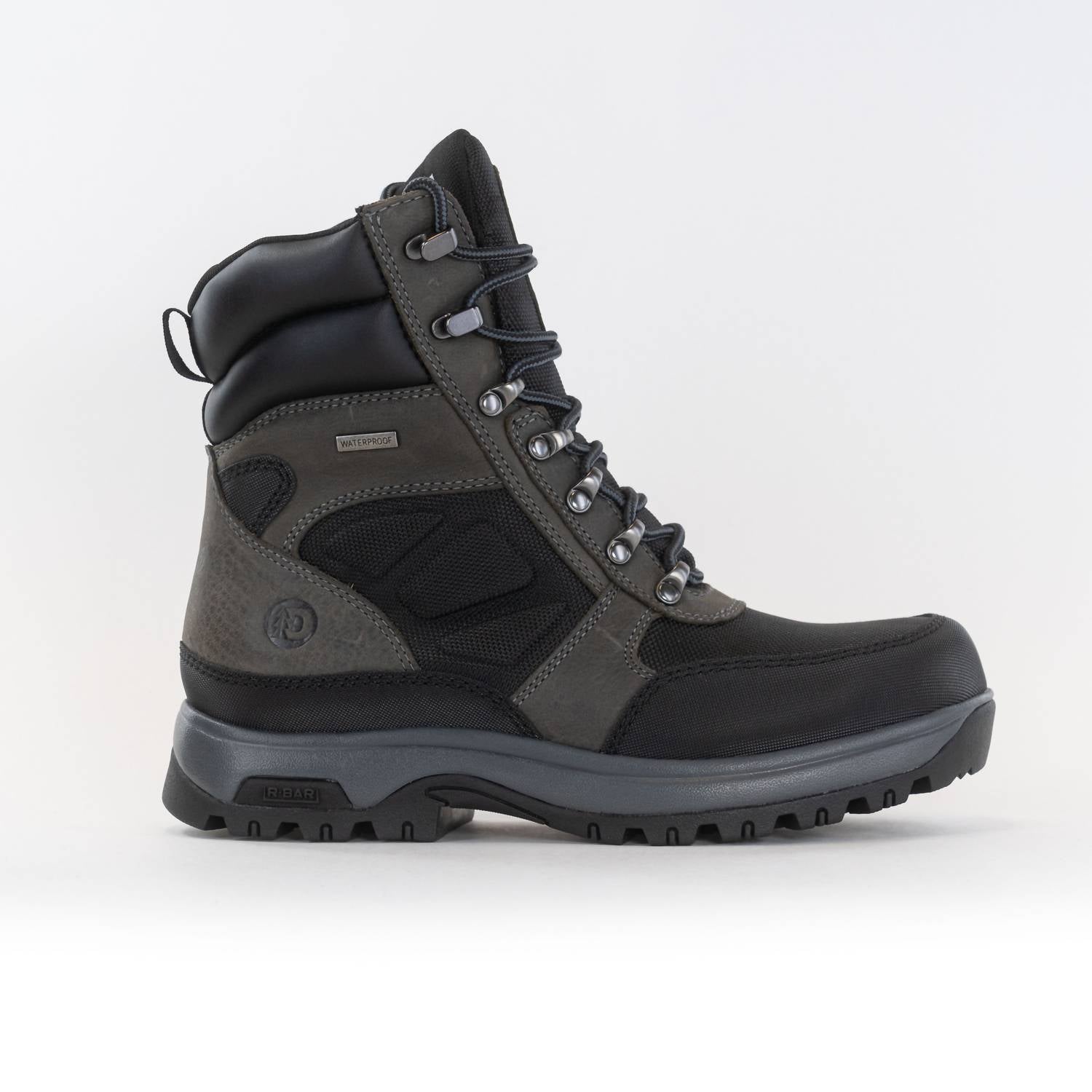 Dunham Men's 8000 Works Waterproof 8-inch Ubal Boots in black castle rock - men's boots