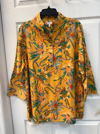Jude Connally - CRICKET TOP - PEACOCK FLORAL