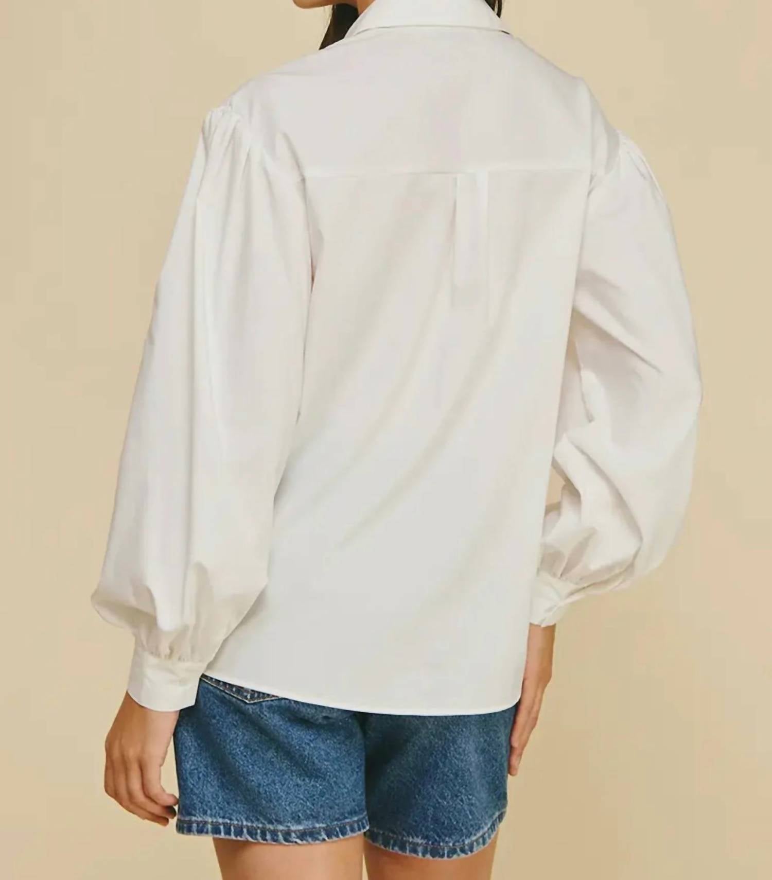 Pinch - Millie Front Tie Button Down Top