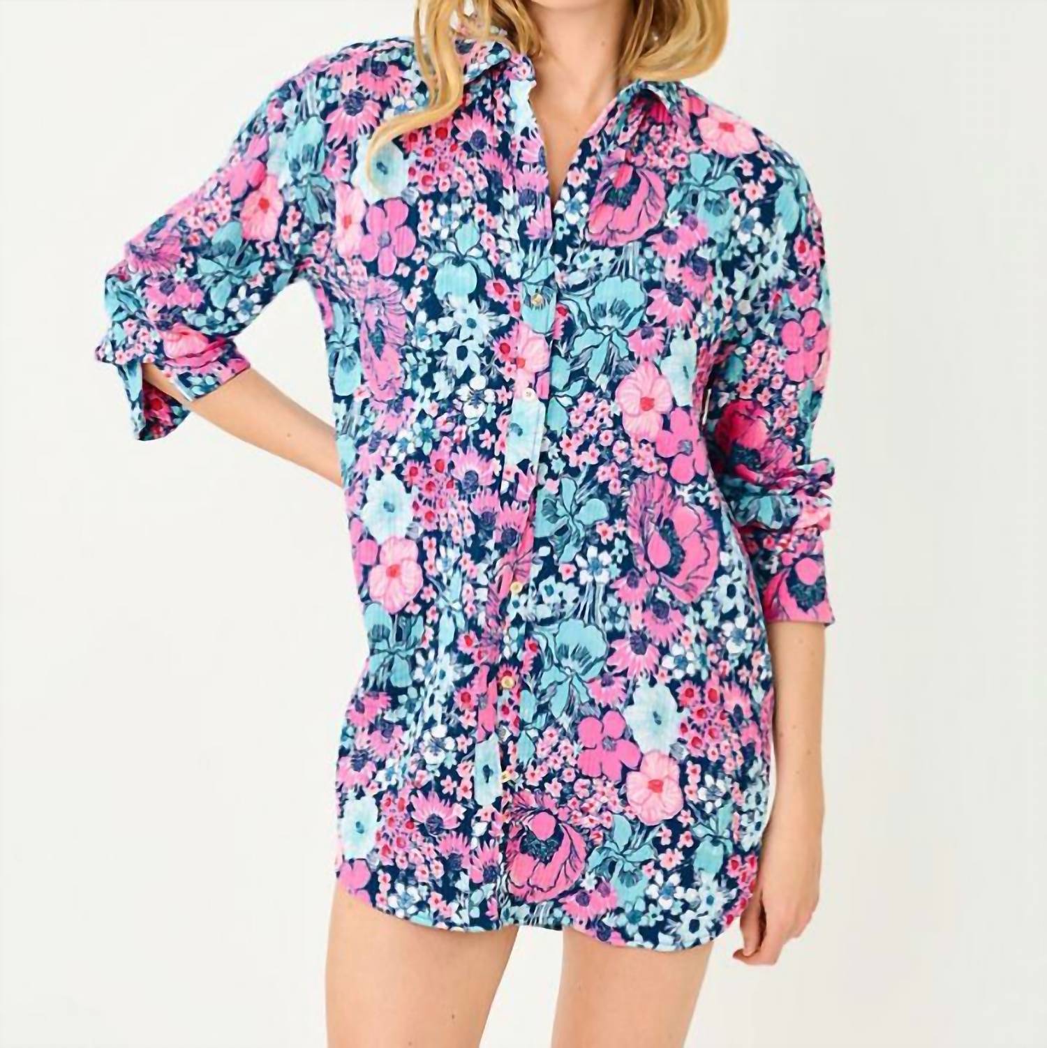 Lilly Pulitzer - Kwitney Long Sleeve Cover-Up Shirt