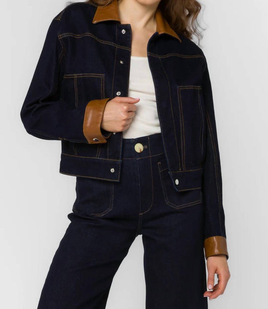 Velvet Heart - Delphia Cropped Denim Jacket