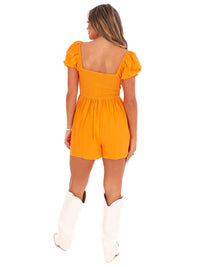 Idem Ditto - Puff Sleeve Babydoll Romper