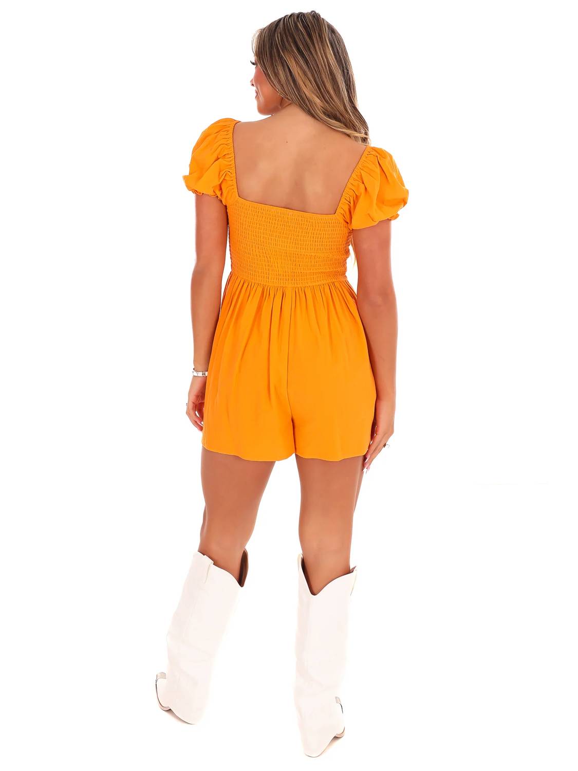 Idem Ditto - Puff Sleeve Babydoll Romper