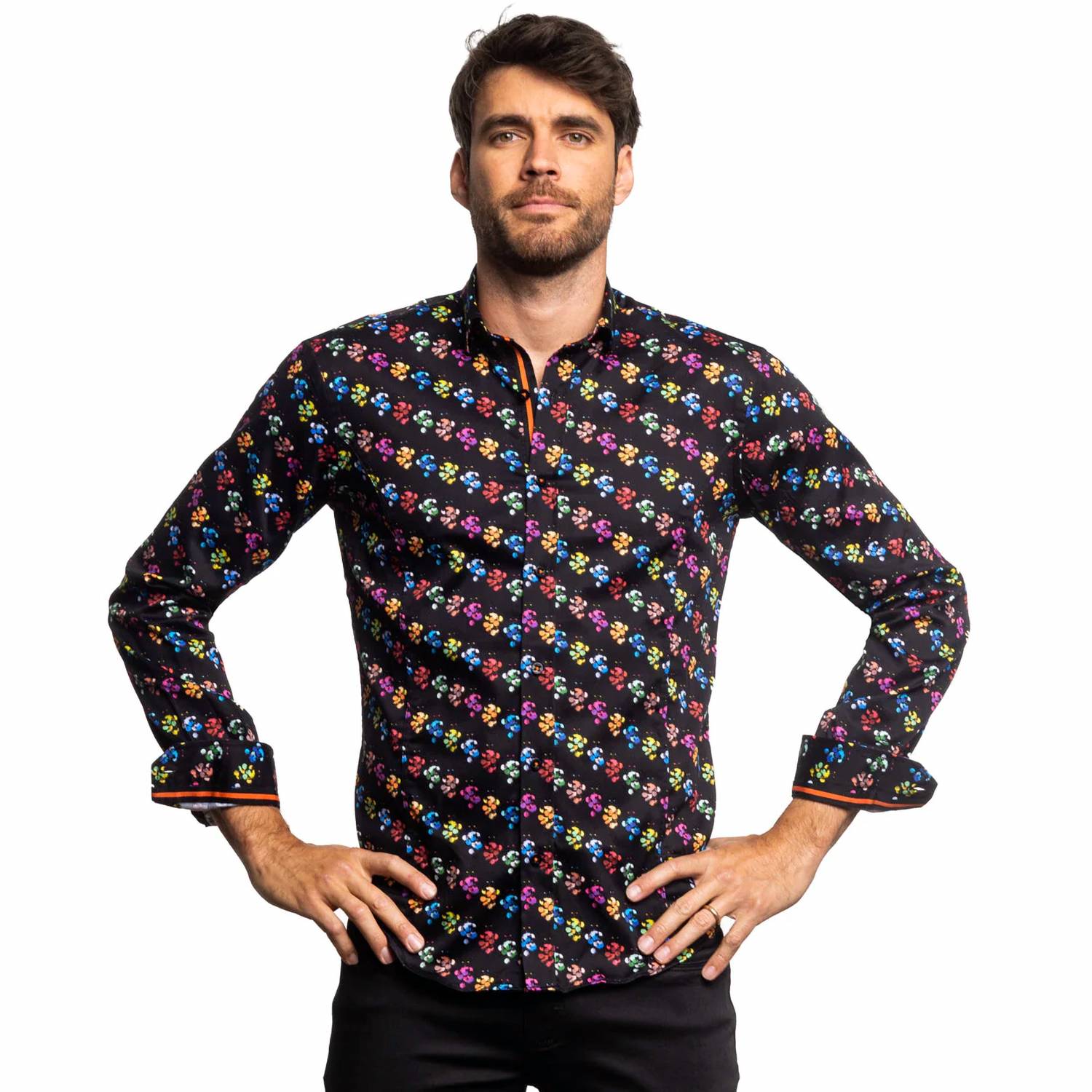 Eight X - Broadcast In Color Button Down Shirt