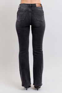 Judy Blue High Waisted Tummy Control Jeans in black - women's jeans - detail view