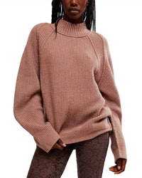 Free People Sunbeam Textured Sweater in antler - women's sweater