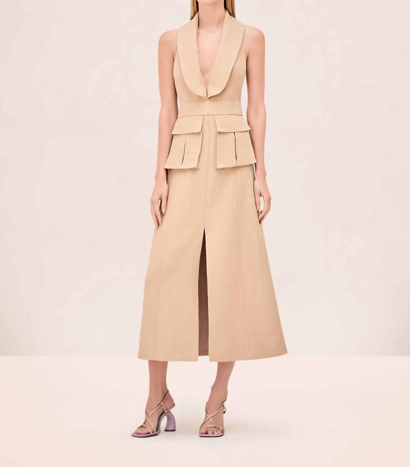 Alexis - Sessile Sleeveless Midi Dress