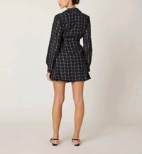 Cleobella Talia Mini Dress in saul print - women's dress - detail view