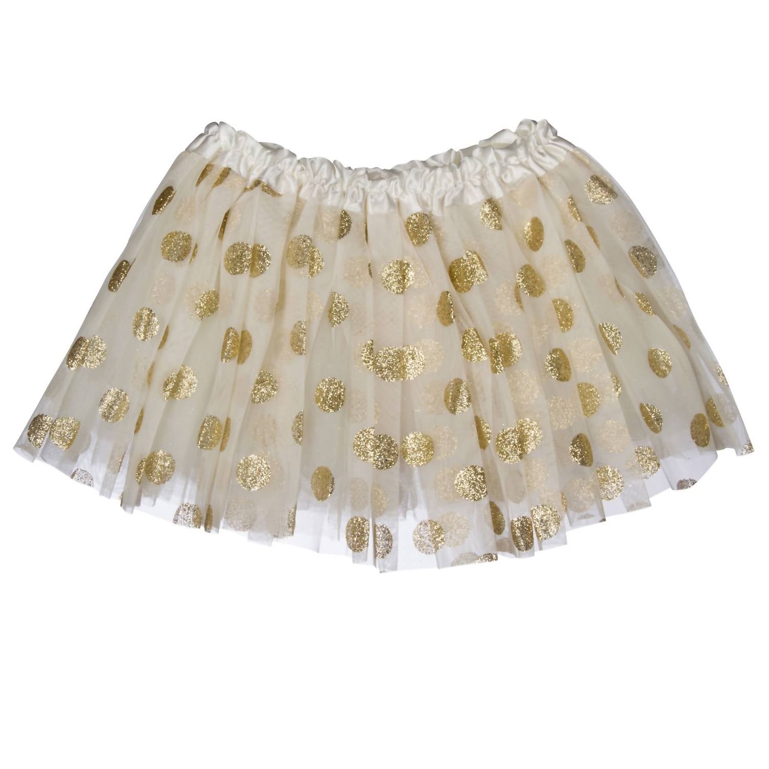 Bari Lynn - Bari Lynn Glitter Gold Dot Tutu Skirt