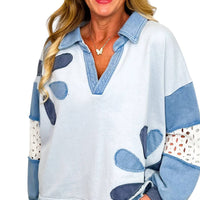 Oli & Hali - Long Sleeve Mom Cropped Top