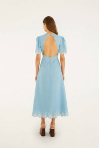 Farm Rio - Embroidered Midi Dress