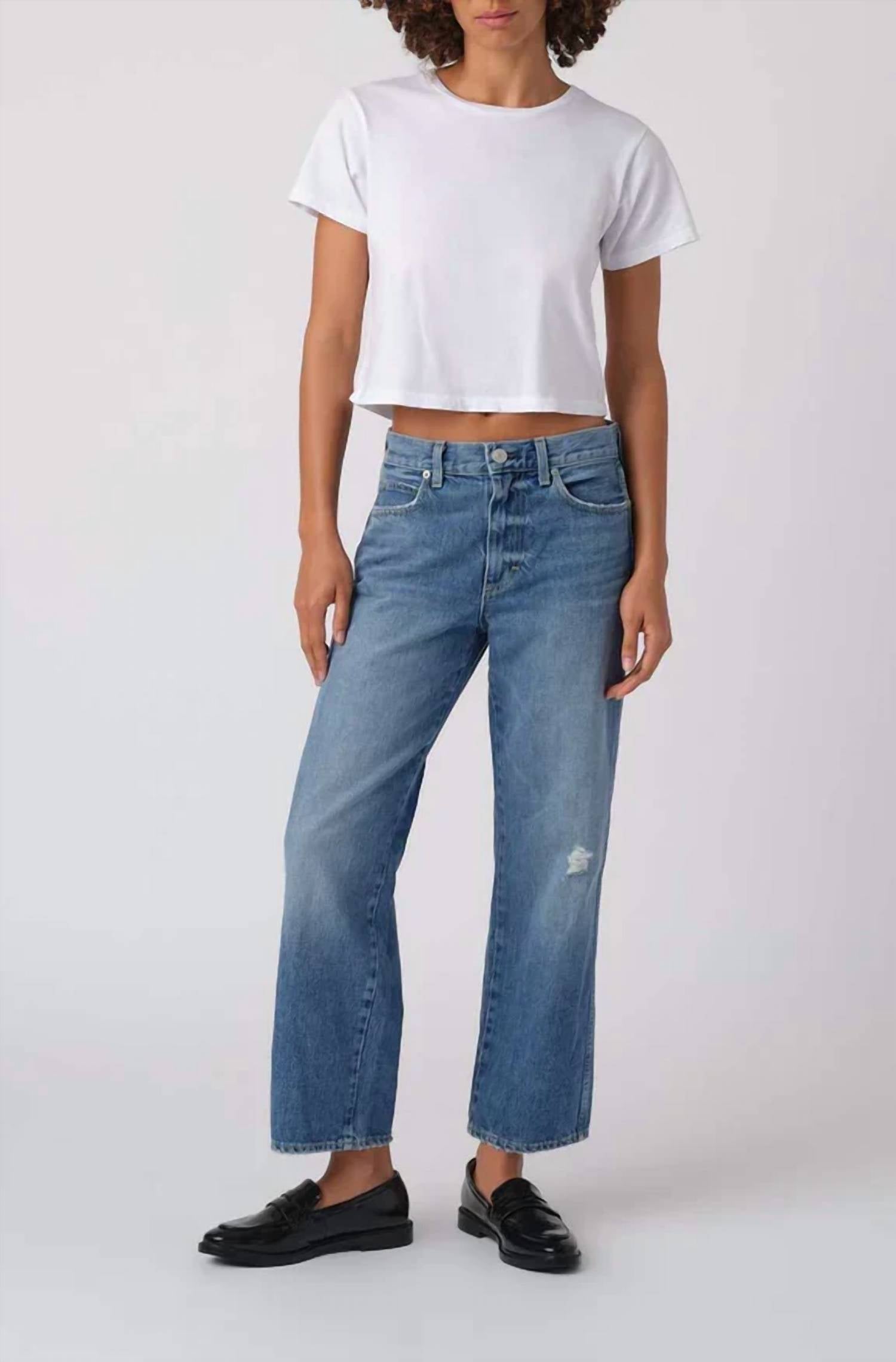 Amo - Billie Wide Straight Leg Jeans