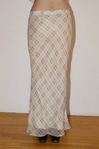 Bailey Rose - Checkmate Mesh Midi Skirt