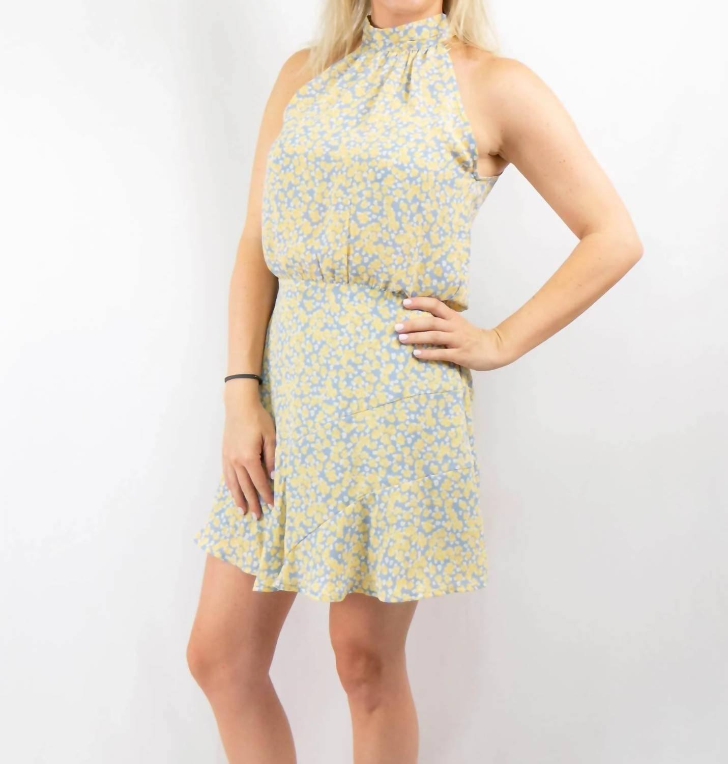 Mittoshop - Sunday Funday Floral Halter Dress