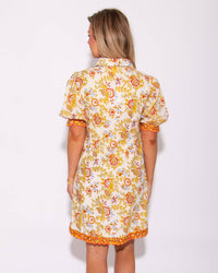 Ivy Jane - Bordered Block Print Shift Dress