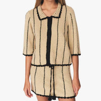 The Garment - April Crochet Polo Top