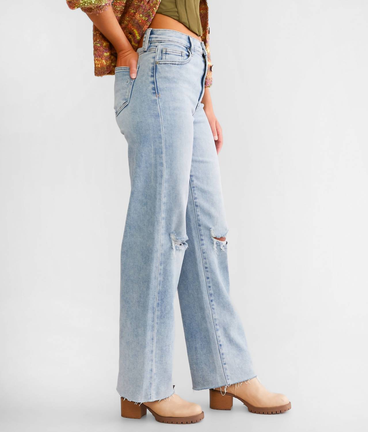Hidden - Women's Low Rise Logan Dad Basic Jean