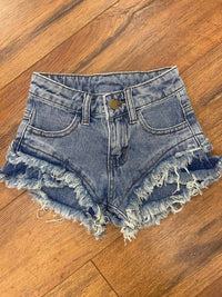 Ml Kids - Girl's Li'l Britches Tiered Denim Shorts