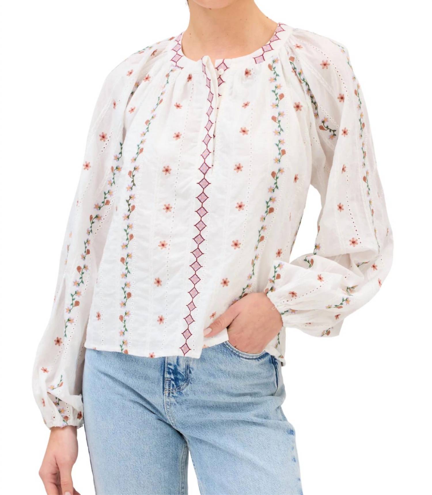 Allison New York - Theadore Long Sleeve Blouse