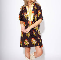 Thml - Petal Stripe V-Neck Dress