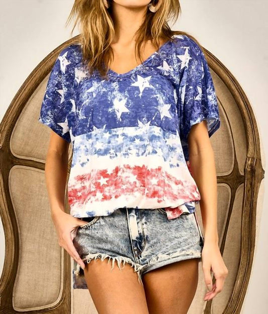 Bibi - American Flag Theme Top