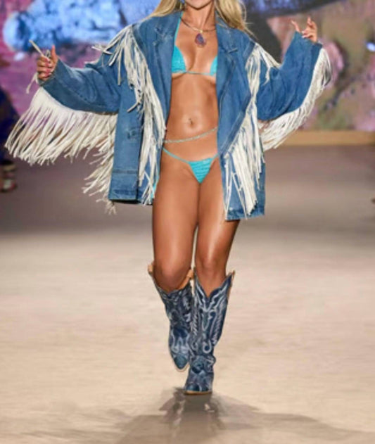 Saints & Hearts - Fringed Out Denim Jacket