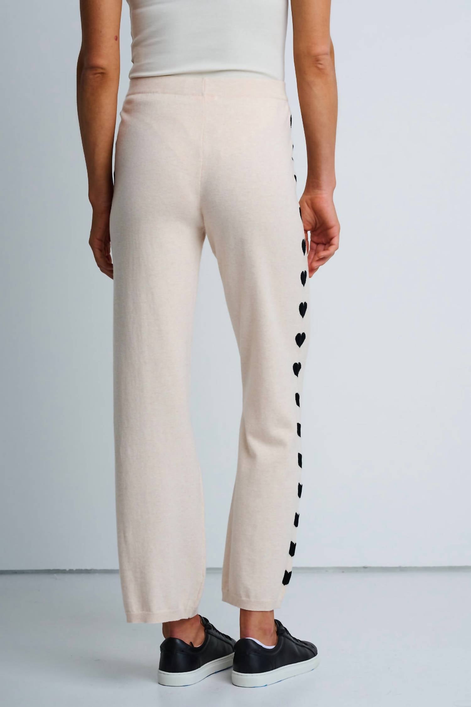 LISA TODD Women's Love Track Pant in sheepskin - women's pants - detail view