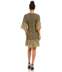 Karen Kane - Felixa Contrast Ruffle Hem Dress