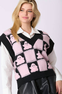 Peach Love - Hey Boo Sweater Vest