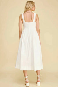 Pinch - A-line Poplin Midi Dress