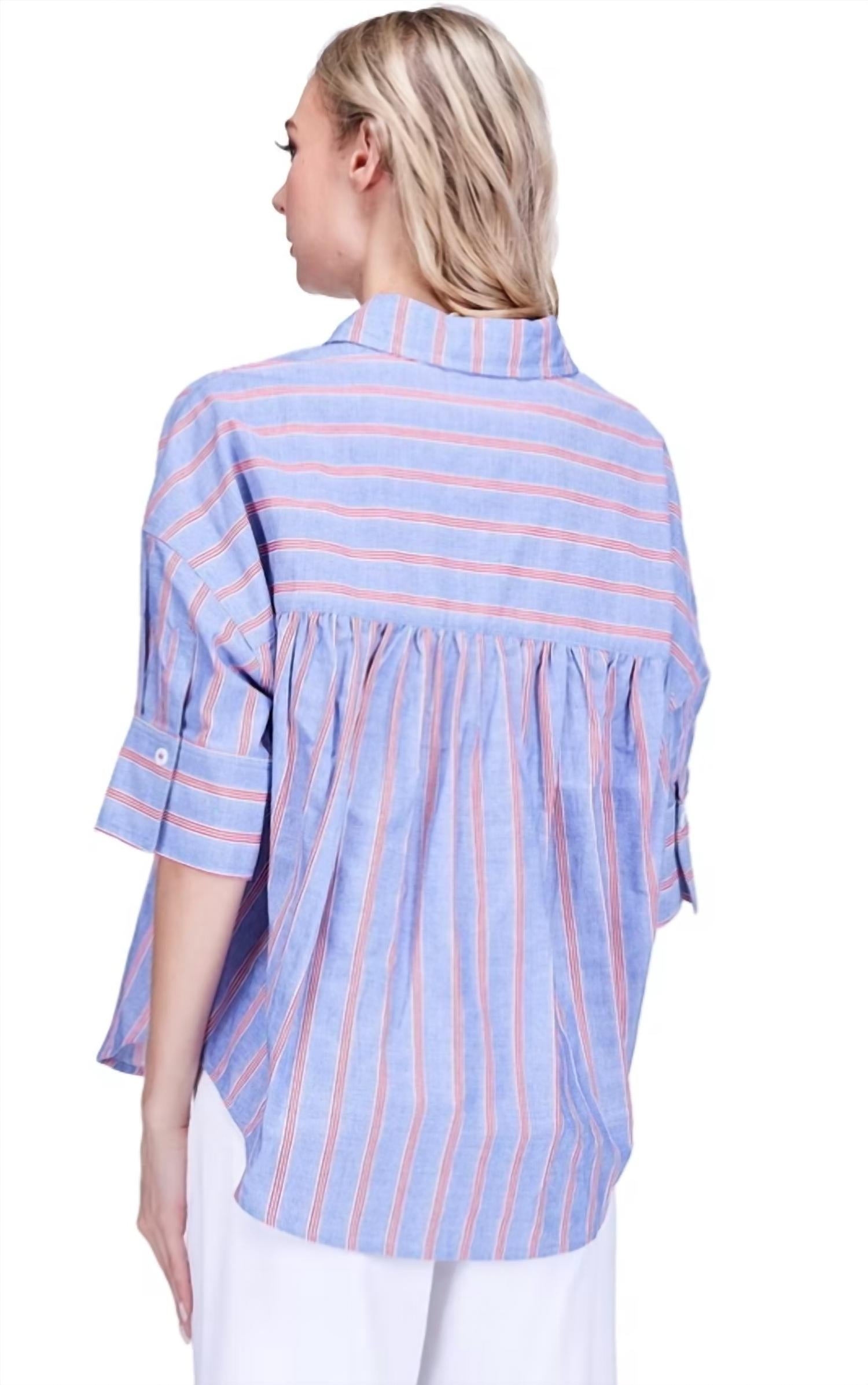 Joy Joy - Button Short Sleeve Shirt