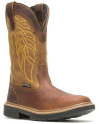 Wolverine Men's Rancher Composite Toe Boots in tobacco gold - men's boots