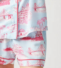 Katie Kime - California Toile Pajama Short Set