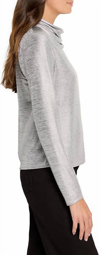 Nic + Zoe - Women's Shine Drape Neck Top