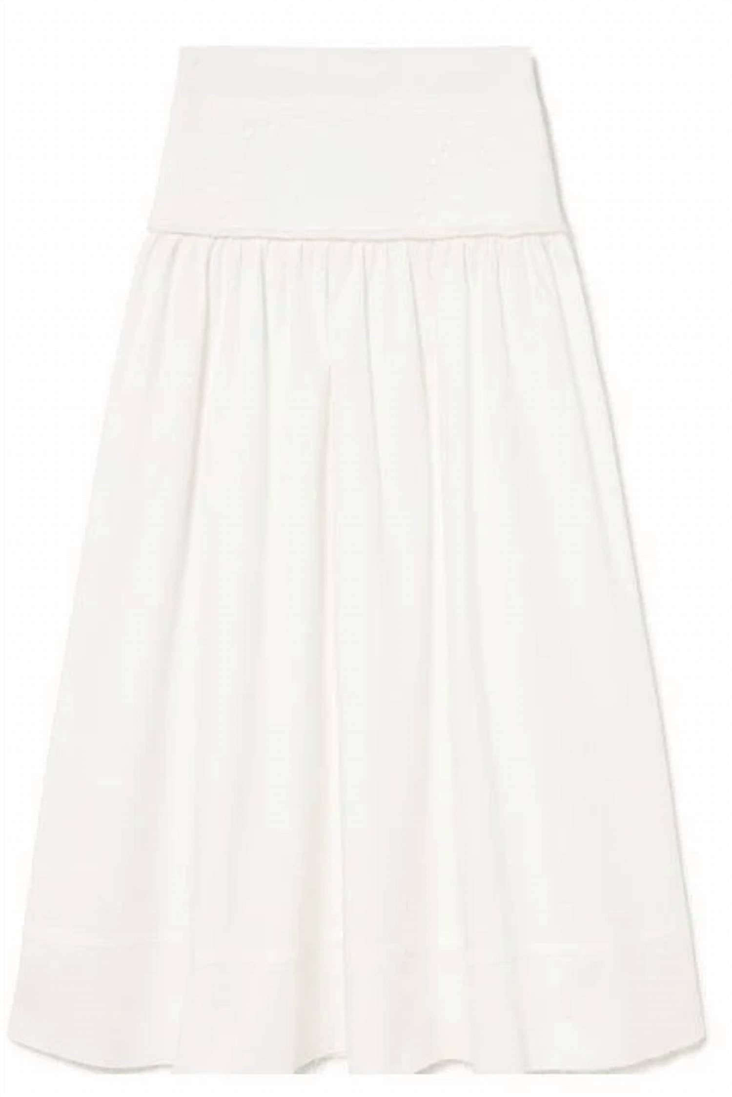 Sita Murt - Women's Mixed Poplin And Knit Skirt