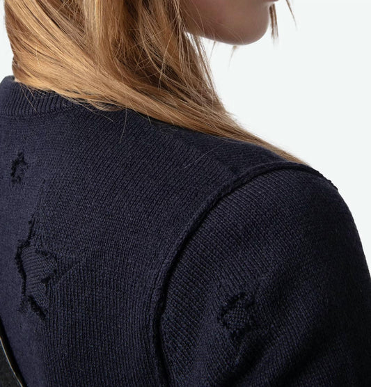 Zadig & Voltaire - Women's Stars Intarsia Cashmere Blend Short Sleeve Sweater