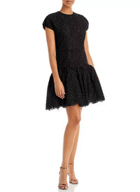 Jason Wu - Corded Floral Lace Ruffle Dress