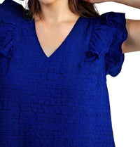 Umgee - Trish Ruffle Sleeve Mini Dress
